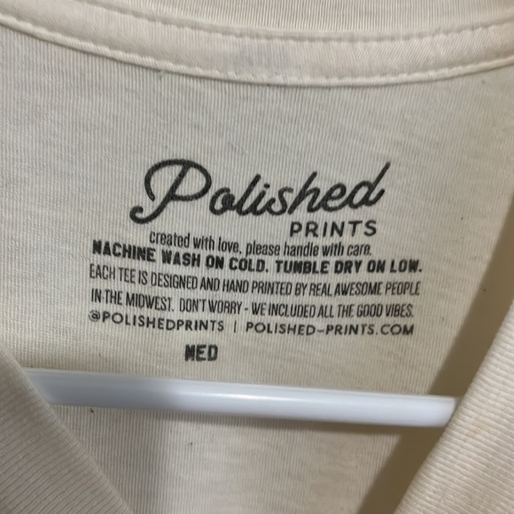 Polished Prints Be The Good Graphic T-Shirt in black and white size medium - Picture 4 of 5